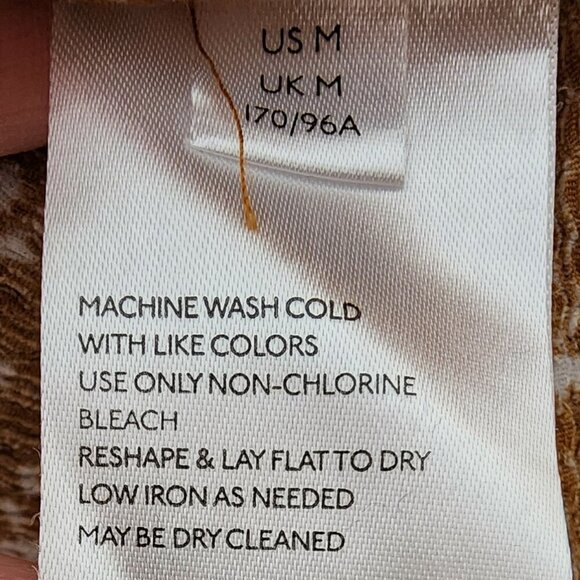 Anthropologie Amber Dolman Sleeve Blouse Floral Pleated Waist Fit & Flare sz Md - Picture 6 of 10